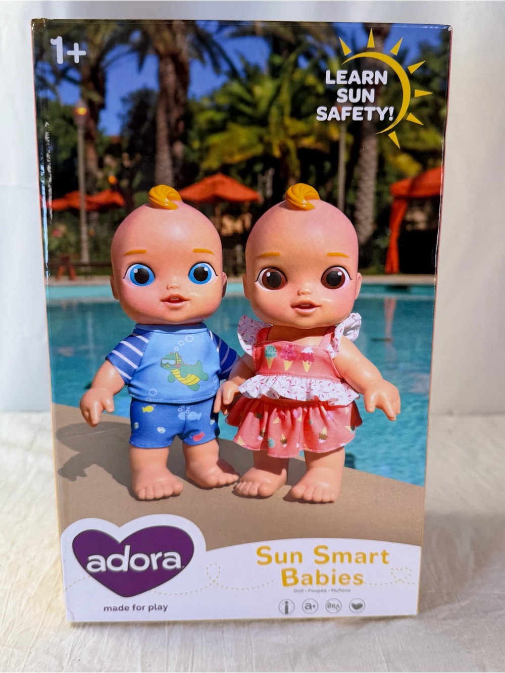 Adora Sun Smart Babies Doll - UV Activated SunSafety Vinyl Boy Baby Doll